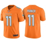Men's Miami Dolphins #11 DeVante Parker Orange Color Rush Limited Jersey