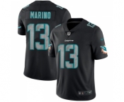 Men's Miami Dolphins #13 Dan Marino Black 2018 Impact Limited Stitched NFL Jersey