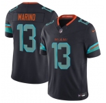 Men's Miami Dolphins #13 Dan Marino Black 2025 F.U.S.E. “Rivalries” Vapor Limited Football Stitched Jersey