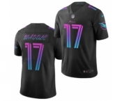 Men's Miami Dolphins #17 Jaylen Waddle Black 2021 Draft City Edition Jersey