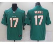 Men's Miami Dolphins #17 Jaylen Waddle Nike Aqua 2021 NFL Draft First Round Pick Leopard Limited Jersey