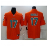 Men's Miami Dolphins #17 Jaylen Waddle Orange 2021 Vapor Untouchable Nike Limited Jersey