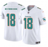 Men's Miami Dolphins #18 Nick Westbrook-Ikhine White 2025 Draft F.U.S.E. Vapor Limited Football Stitched Jersey
