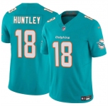 Men's Miami Dolphins #18 Tyler Huntley Aqua 2024 F.U.S.E Vapor Limited Stitched Football Jersey