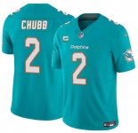 Men's Miami Dolphins #2 Bradley Chubb Aqua 2025 F.U.S.E. With 1-Star C Patch Vapor Limited Football Stitched Jersey