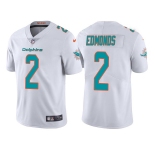 Men's Miami Dolphins #2 Chase Edmonds White Vapor Untouchable Limited Stitched Football Jersey