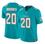 Men's Miami Dolphins #20 Jordyn Brooks Aqua 2024 F.U.S.E Vapor Limited Football Stitched Jersey