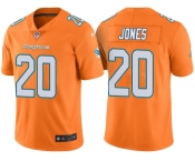 Men's Miami Dolphins #20 Reshad Jones Orange Color Rush Limited Jersey