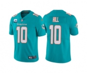 Men's Miami Dolphins 2022 #10 Tyreek Hill Aqua With 2-star C Patch Vapor Untouchable Limited Stitched Football Jerse