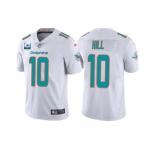 Men's Miami Dolphins 2022 #10 Tyreek Hill White With 2-star C Patch Vapor Untouchable Limited Stitched Football Jersey