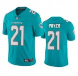 Men's Miami Dolphins #21 Jordan Poyer Aqua Vapor Limited Football Stitched Jersey