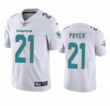 Men's Miami Dolphins #21 Jordan Poyer White Vapor Limited Football Stitched Jersey