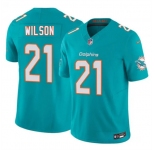 Men's Miami Dolphins #21 Marco Wilson Aqua 2026 F.U.S.E. Vapor Limited Football Stitched Jersey