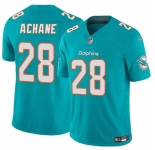 Men's Miami Dolphins #28 De'Von Achane Aqua 2024 F.U.S.E. Vapor Limited Football Stitched Jersey
