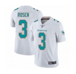 Men's Miami Dolphins #3 Josh Rosen White Vapor Untouchable Limited Player Football Jersey