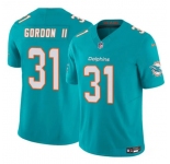 Men's Miami Dolphins #31 Ollie Gordon II Aqua 2025 F.U.S.E. Vapor Limited Football Stitched Jersey