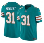 Men's Miami Dolphins #31 Raheem Mostert Aqua 2023 F.U.S.E Alternate Vapor Limited Football Stitched Jersey