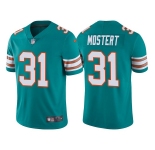 Men's Miami Dolphins #31 Raheem Mostert Aqua Color Rush Limited Stitched Football Jersey
