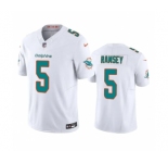 Men's Miami Dolphins #5 Jalen Ramsey White 2023 F.U.S.E Vapor Limited Stitched Football Jersey
