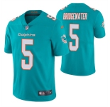 Men's Miami Dolphins #5 Teddy Bridgewater Aqua Vapor Untouchable Limited Stitched Football Jersey