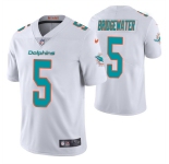 Men's Miami Dolphins #5 Teddy Bridgewater White Vapor Untouchable Limited Stitched Football Jersey