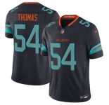 Men's Miami Dolphins #54 Zach Thomas Black 2025 F.U.S.E. “Rivalries” Vapor Limited Football Stitched Jersey