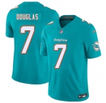 Men's Miami Dolphins #7 Caleb Douglas Aqua 2026 Draft F.U.S.E. Vapor Limited Football Stitched Jersey
