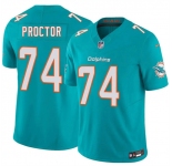 Men's Miami Dolphins #74 Kayden Proctor Aqua 2026 Draft F.U.S.E. Vapor Limited Football Stitched Jersey