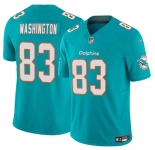 Men's Miami Dolphins #83 Malik Washington Aqua 2024 F.U.S.E Vapor Limited Stitched Football Jersey