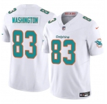 Men's Miami Dolphins #83 Malik Washington White 2024 F.U.S.E Vapor Limited Stitched Football Jersey