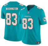 Men's Miami Dolphins #83 Tahj Washington Aqua 2025 Draft F.U.S.E. Vapor Limited Football Stitched Jersey