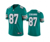 Men's Miami Dolphins #87 Erik Ezukanma Aqua Color Rush Limited Stitched Football Jersey