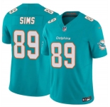 Men's Miami Dolphins #89 Ben Sims Aqua 2026 F.U.S.E. Vapor Limited Football Stitched Jersey