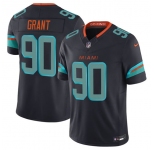 Men's Miami Dolphins #90 Kenneth Grant Black 2025 F.U.S.E. “Rivalries” Vapor Limited Football Stitched Jersey
