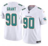Men's Miami Dolphins #90 Kenneth Grant White 2025 Draft F.U.S.E. Vapor Limited Football Stitched Jersey