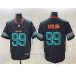 Men's Miami Dolphins #99 Jason Taylor Black 2025 F.U.S.E. “Rivalries†Vapor Limited Football Stitched Jersey