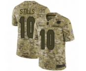 Men's Nike Miami Dolphins #10 Kenny Stills Limited Camo 2018 Salute to Service NFL Jersey