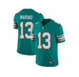 Men's Nike Miami Dolphins #13 Dan Marino Vapor Untouchable Limited Aqua Green Alternate NFL Jersey