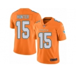 Men's Nike Miami Dolphins #15 Justin Hunter Limited Orange Rush NFL Jersey