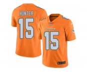 Men's Nike Miami Dolphins #15 Justin Hunter Limited Orange Rush NFL Jersey