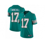 Men's Nike Miami Dolphins #17 Ryan Tannehill Vapor Untouchable Limited Aqua Green Alternate NFL Jersey