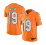 Men's Nike Miami Dolphins #19 Jakeem Grant Limited Orange Rush Vapor Untouchable NFL Jersey