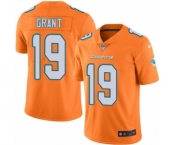 Men's Nike Miami Dolphins #19 Jakeem Grant Limited Orange Rush Vapor Untouchable NFL Jersey
