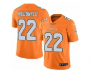 Men's Nike Miami Dolphins #22 T.J. McDonald Limited Orange Rush NFL Jersey