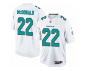 Men's Nike Miami Dolphins #22 T.J. McDonald Limited White NFL Jersey