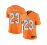 Men's Nike Miami Dolphins #23 Jay Ajayi Limited Orange Rush NFL Jersey