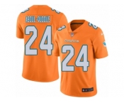 Men's Nike Miami Dolphins #24 Isa Abdul-Quddus Limited Orange Rush NFL Jersey