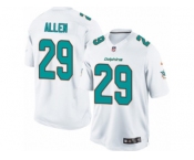 Men's Nike Miami Dolphins #29 Nate Allen Limited White NFL Jersey