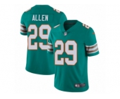 Men's Nike Miami Dolphins #29 Nate Allen Vapor Untouchable Limited Aqua Green Alternate NFL Jersey