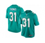 Men's Nike Miami Dolphins #31 Michael Thomas Limited Aqua Green Team Color NFL Jersey